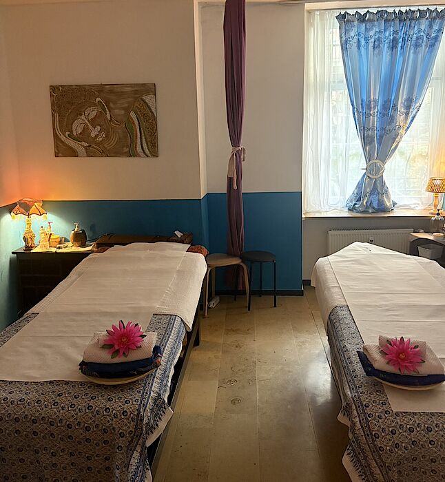 Behandlungsraum für Paarmassagen - Thien Hom - Thai Massage -München